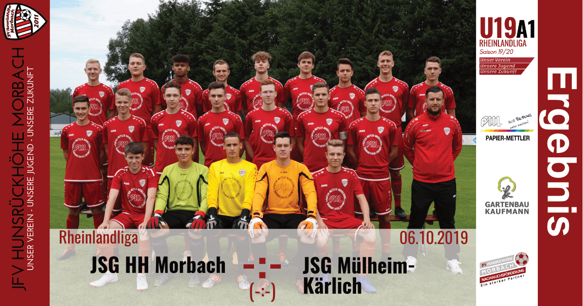 You are currently viewing U19 A1: Vorbericht ~ JFV Hunsrückhöhe Morbach – SG Mülheim-Kärlich ~ So., 06.10.19 12:30 Uhr