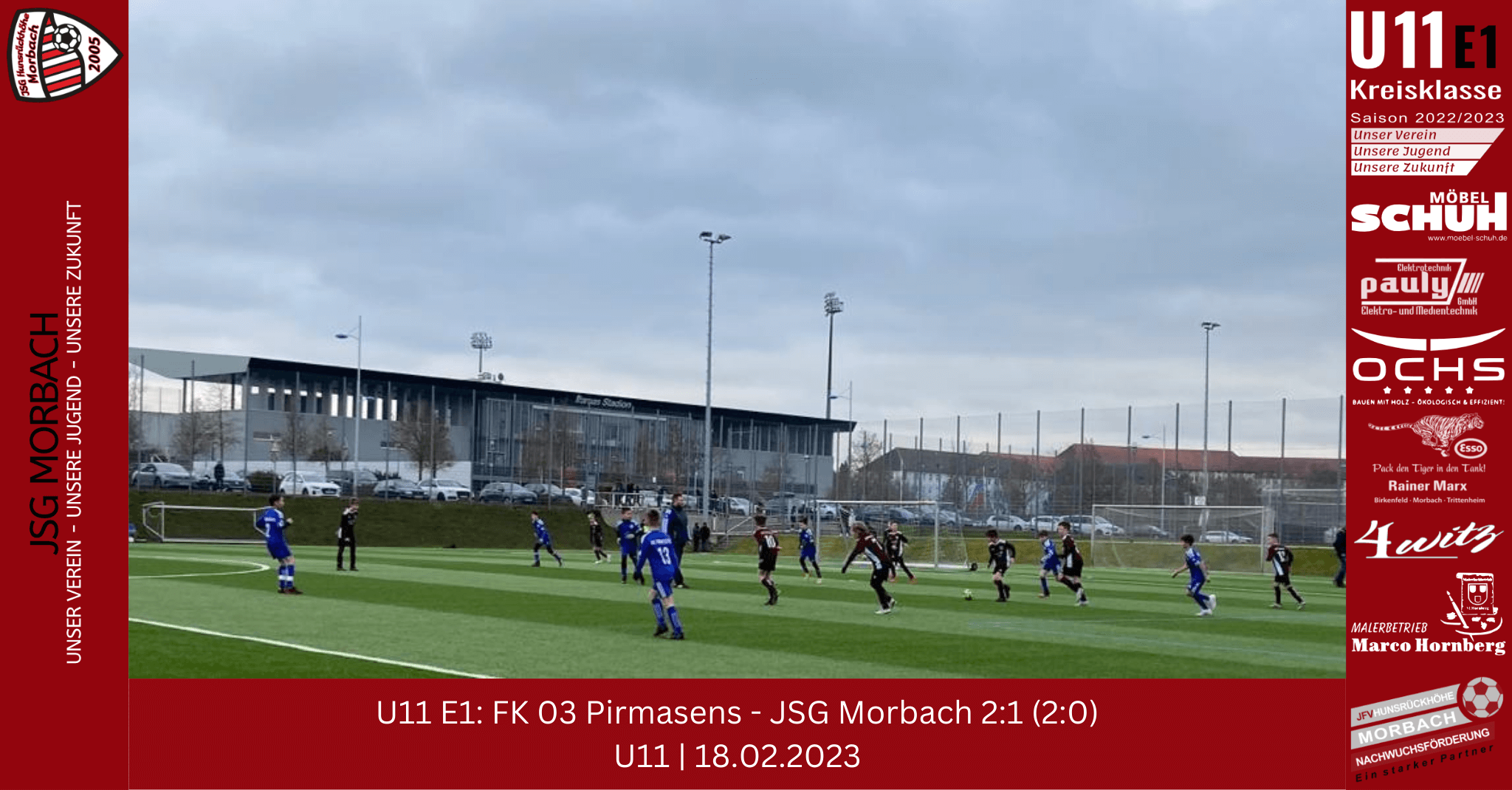 Read more about the article U11 E1: FK 03 Pirmasens – JSG Morbach 2:1 (2:0)