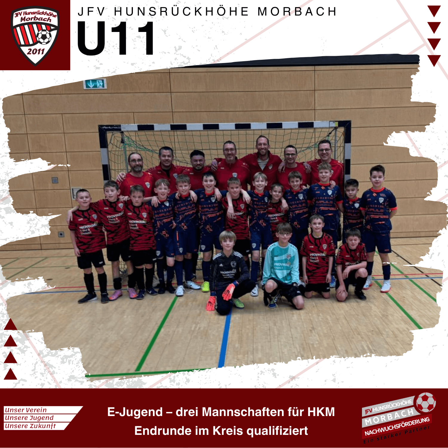 Mehr über den Artikel erfahren E-Jugend – drei Mannschaften für HKM Endrunde im Kreis qualifiziert